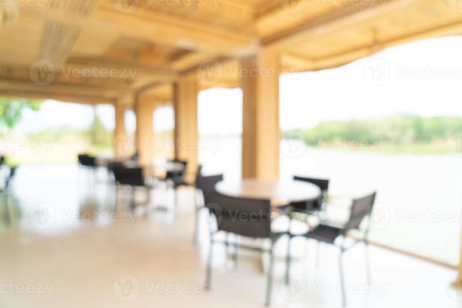 abstract blur cafe and restaurant for background photo