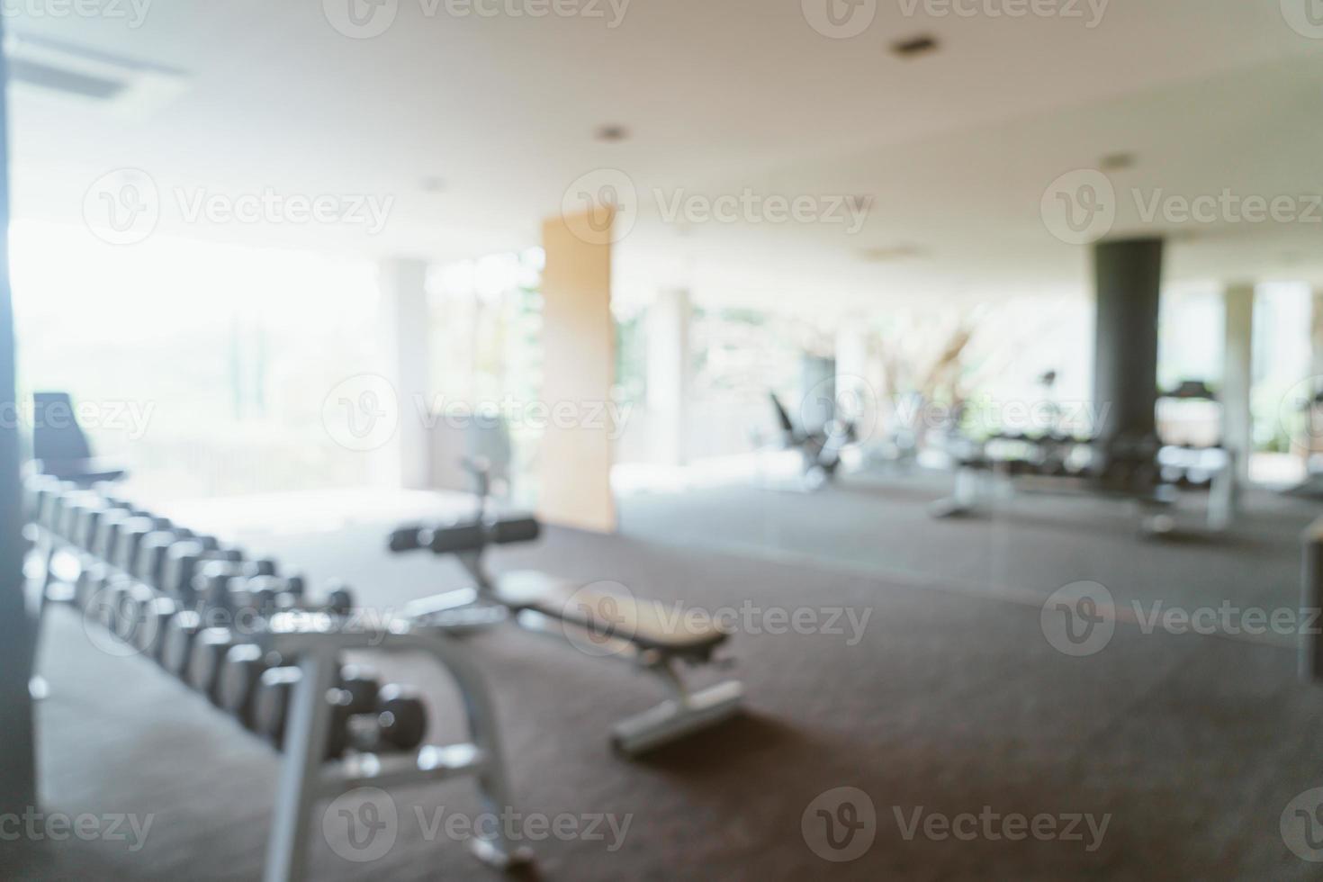 abstract blur fitness gym for background photo