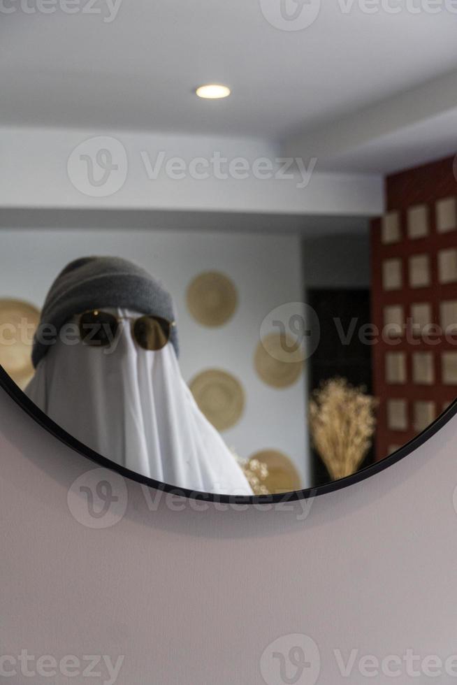 mirror ghost seeing its reflection mexico latin america photo