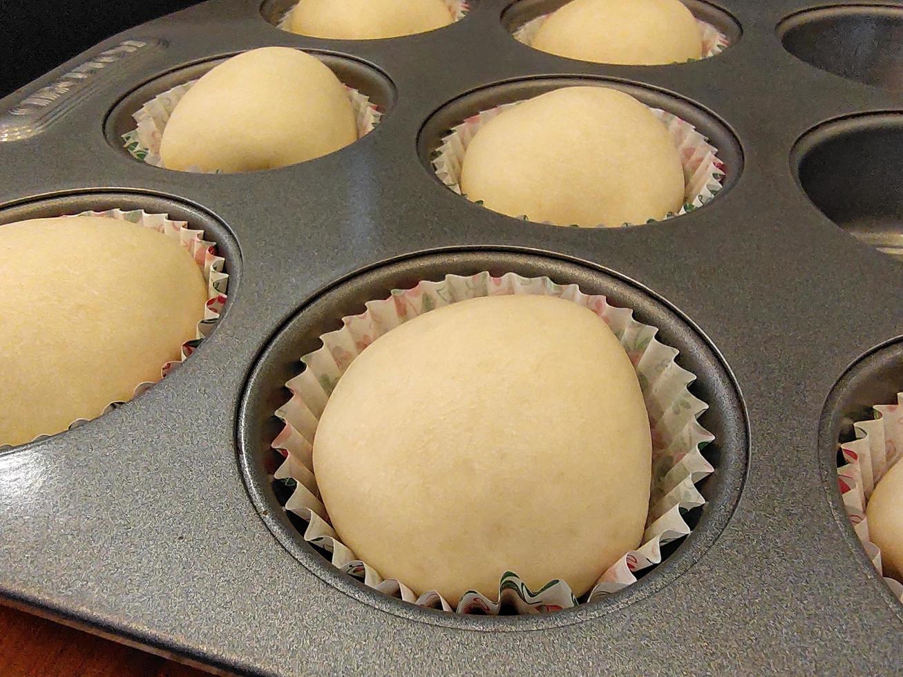 Freshly baked bread from the oven, fragrant and delicious. photo