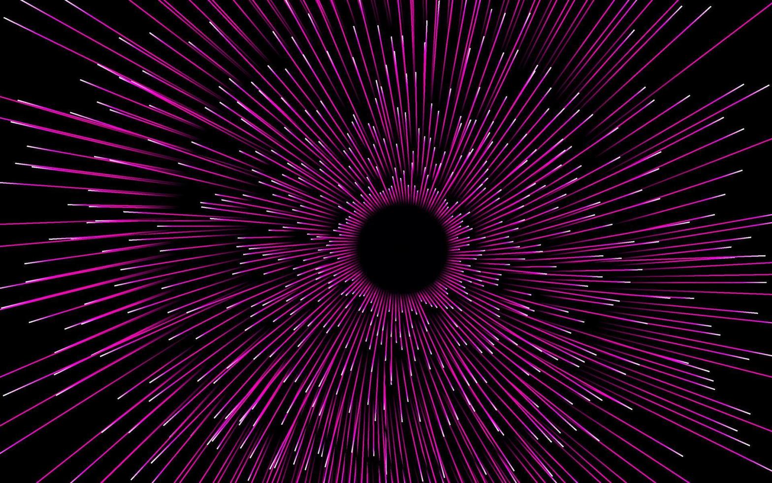 Abstract circular geometric background. Starburst dynamic centric motion pattern. lines or rays vector