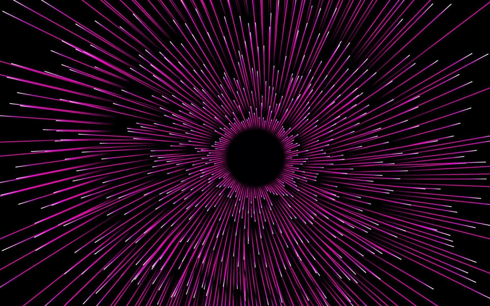 fondo geométrico circular abstracto. Patrón de movimiento céntrico dinámico de estallido estelar. lineas o rayos vector