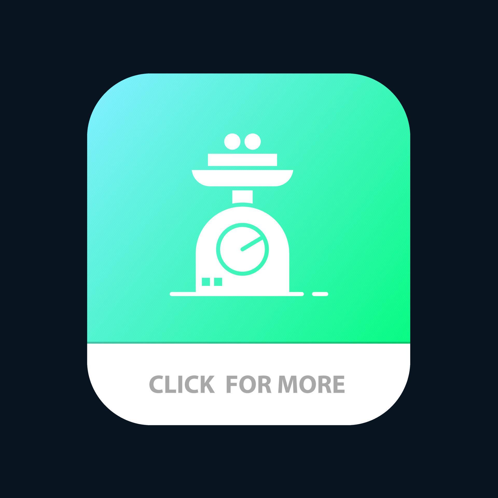 Machine Scale Weighing Weight Mobile App Icon Design 15191454 Vector