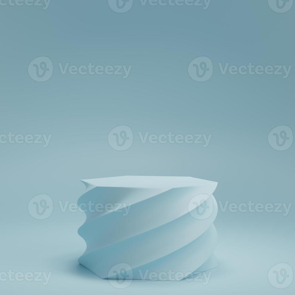 3d rendering display product abstract minimal scene with geometric podium platform. stand for cosmetic products. Stage showcase on pedestal 3d studio. photo