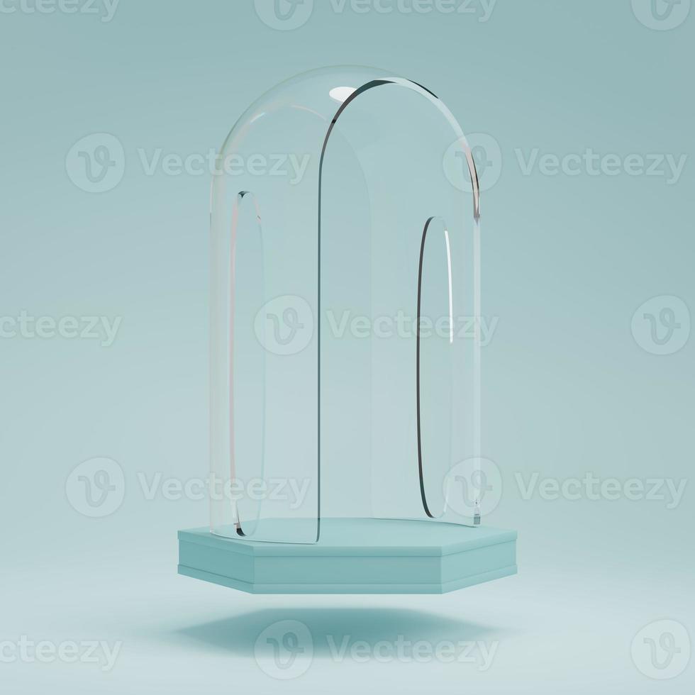 3d rendering display product abstract minimal scene with geometric podium platform. stand for cosmetic products. Stage showcase on pedestal 3d studio. photo