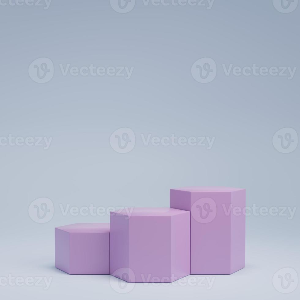 3d rendering display product abstract minimal scene with geometric podium platform. stand for cosmetic products. Stage showcase on pedestal 3d studio. photo