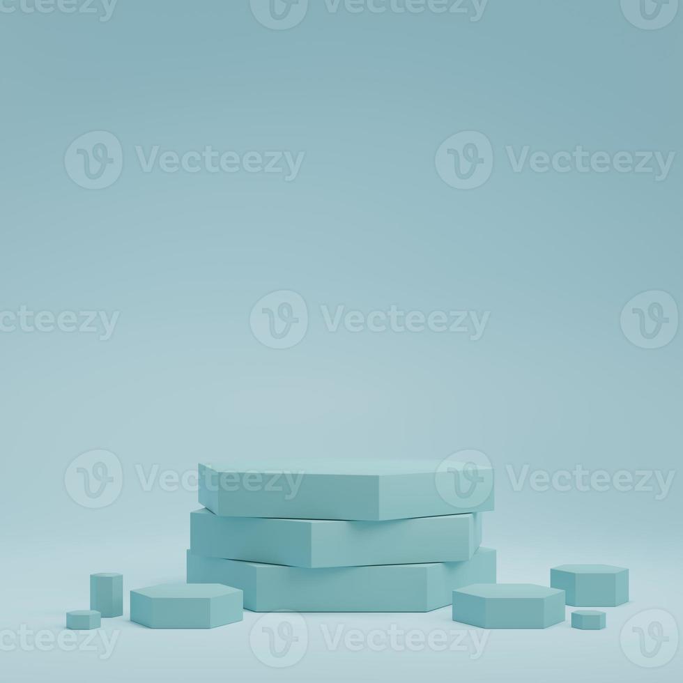 3d rendering display product abstract minimal scene with geometric podium platform. stand for cosmetic products. Stage showcase on pedestal 3d studio. photo