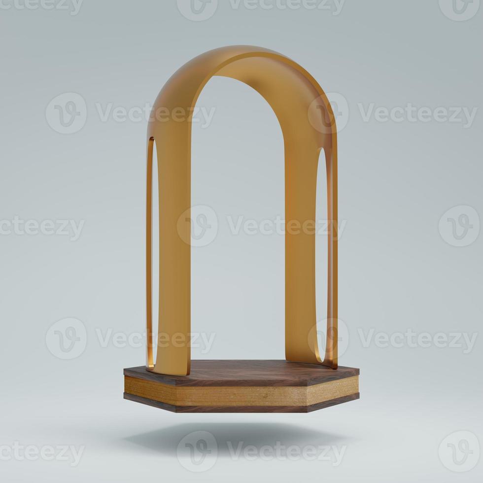 3d rendering display product abstract minimal scene with geometric podium platform. stand for cosmetic products. Stage showcase on pedestal 3d studio. photo