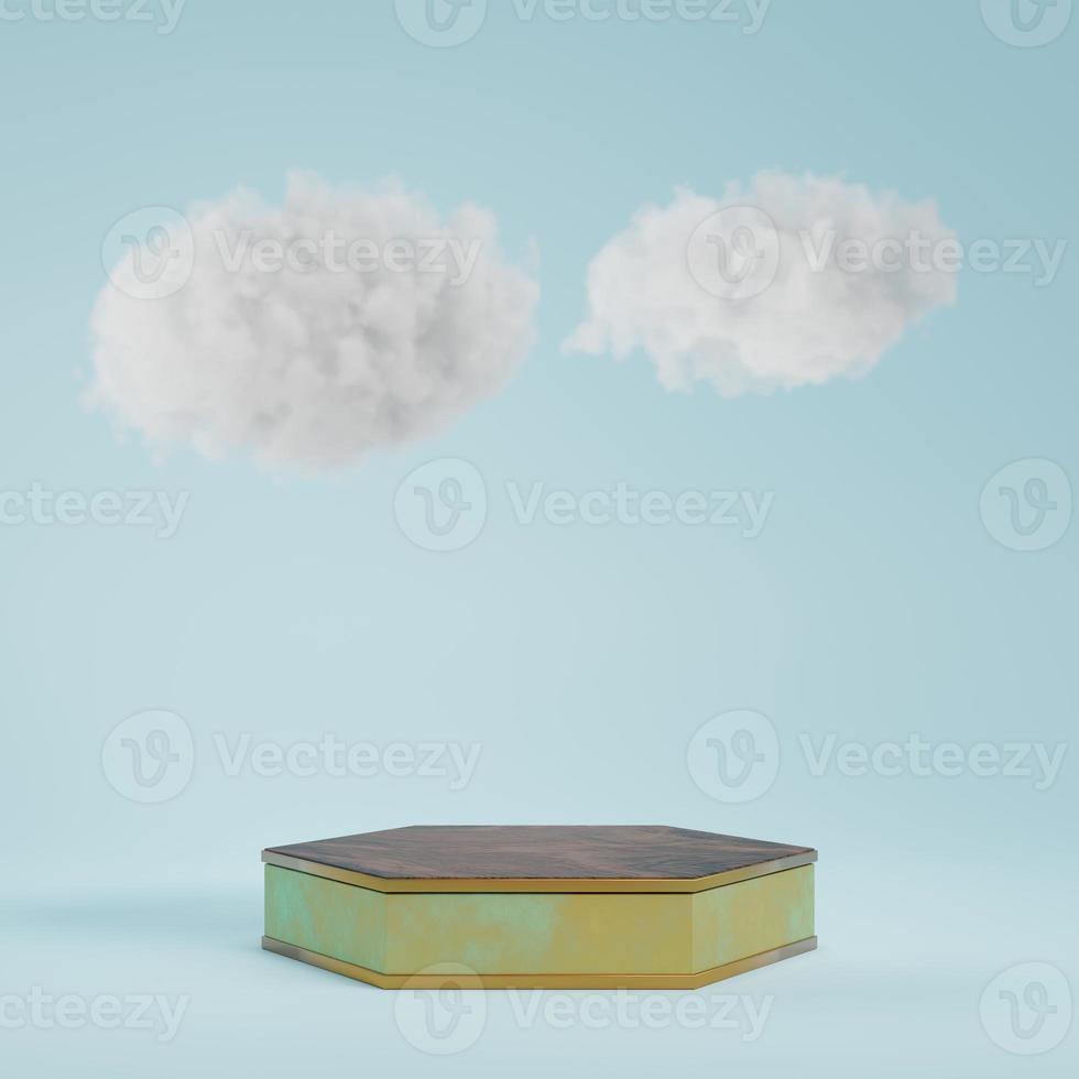 3d rendering display product abstract minimal scene with geometric podium platform. stand for cosmetic products. Stage showcase on pedestal 3d studio. photo