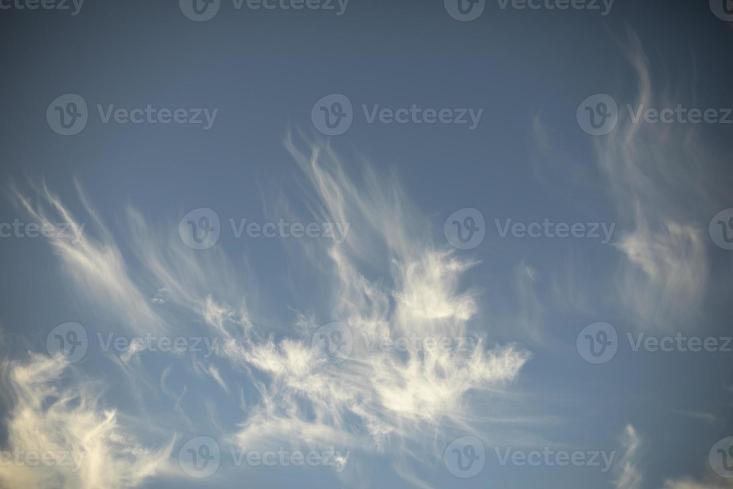 Clouds in sky. White clouds in summer. Summer weather. photo