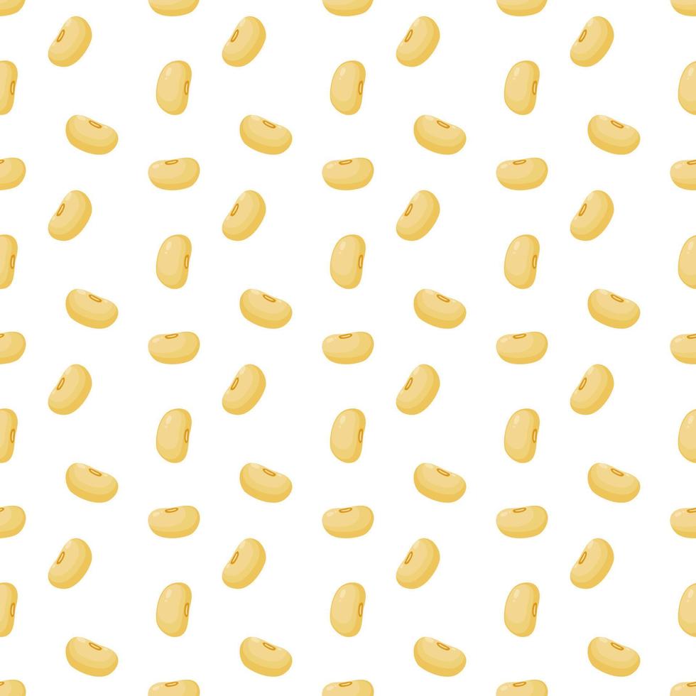 soybeans background and seamless pattern in flat vector. vector