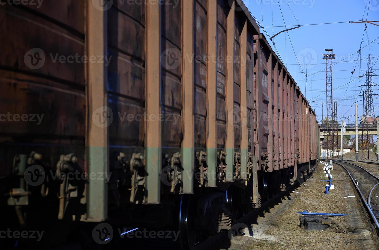 Morning railway landscape photo