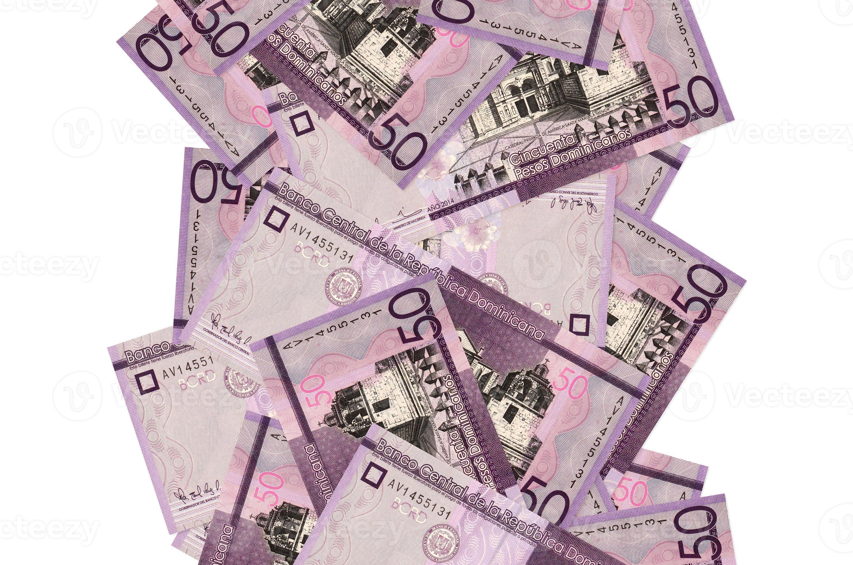 50 Dominican Pesos Bills Flying Down Isolated On White Many Banknotes 50-dominican-pesos-bills-flying-down-isolated-on-white-many-banknotes