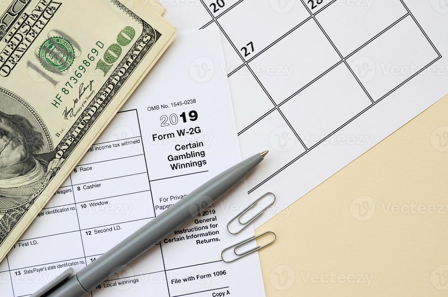 Irs form w 2g certain gambling winning blank lies with pen and many