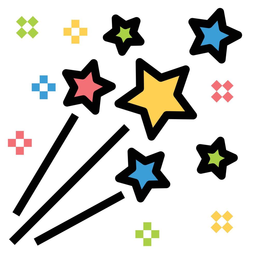 Firework Icon Vector Illustration , celebration, sparkle, party happy new year