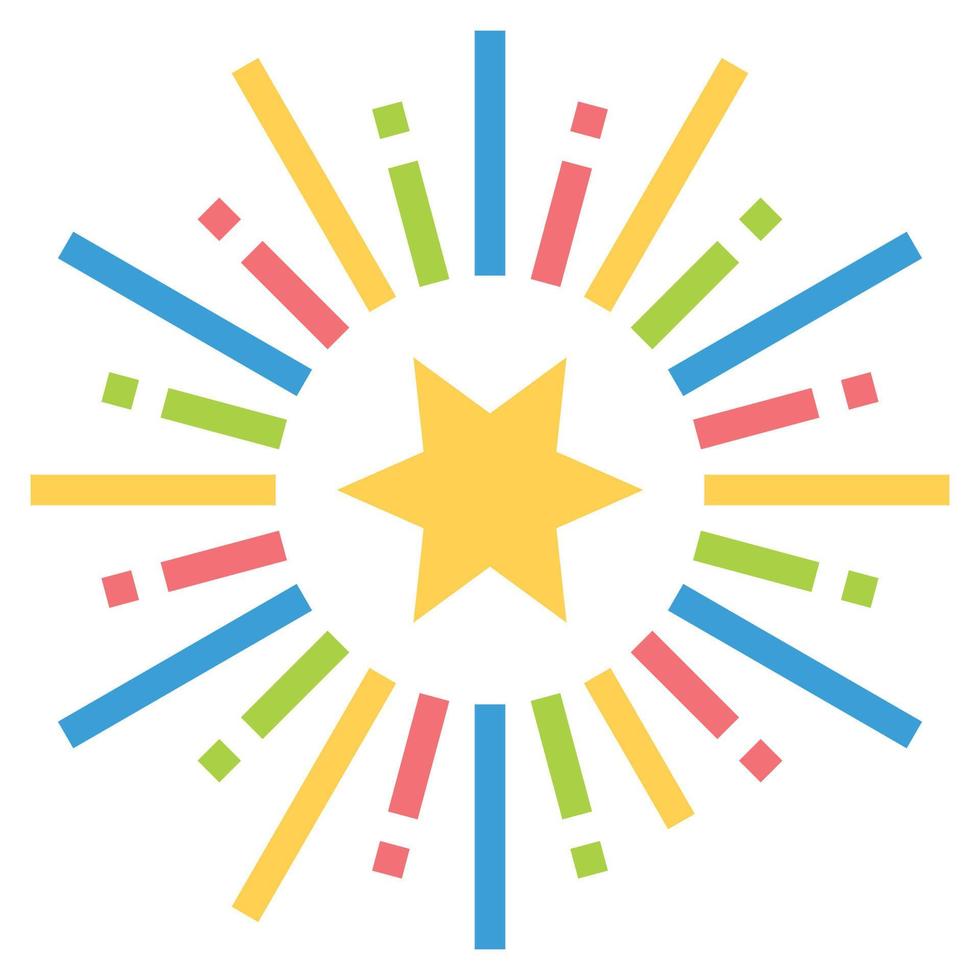 Firework Icon Vector Illustration , celebration, sparkle, party happy new year