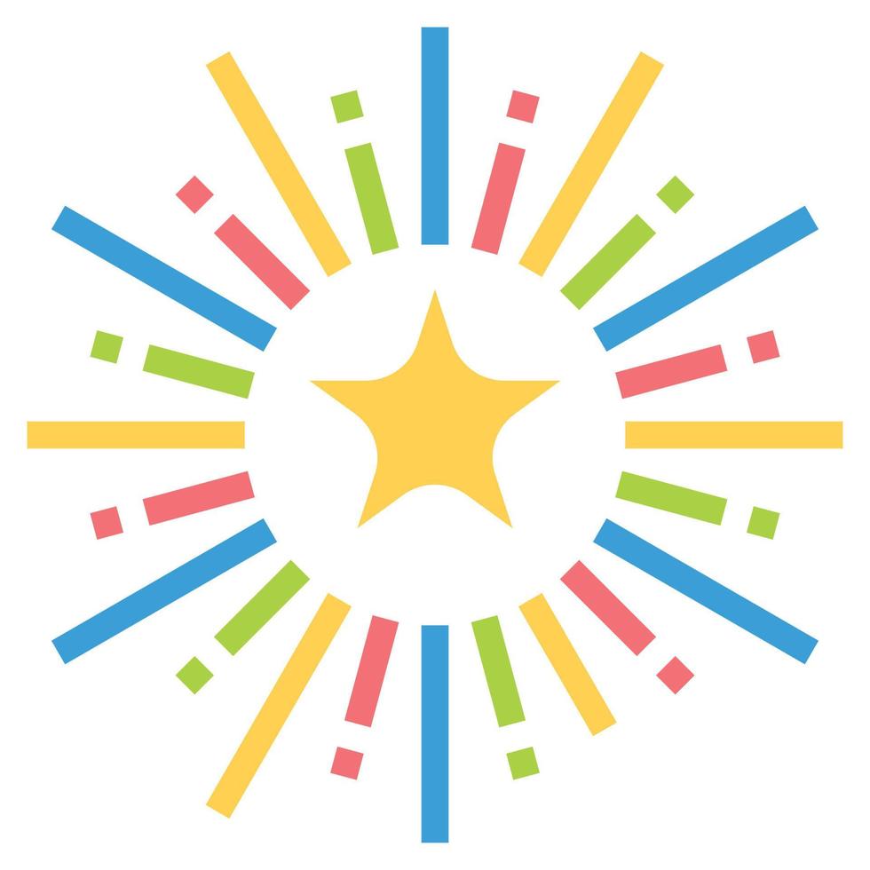 Firework Icon Vector Illustration , celebration, sparkle, party happy new year