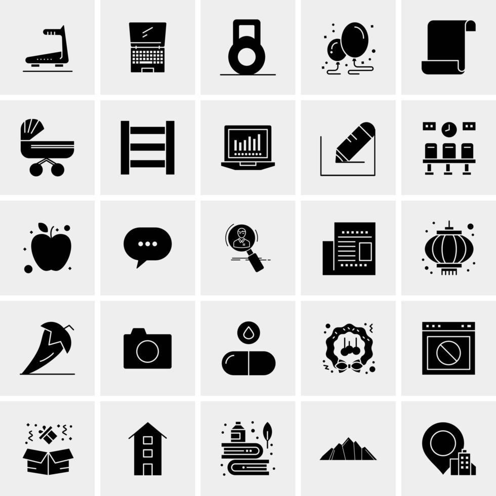 25 Universal Business Icons Vector Creative Icon Illustration to use in web and Mobile Related project