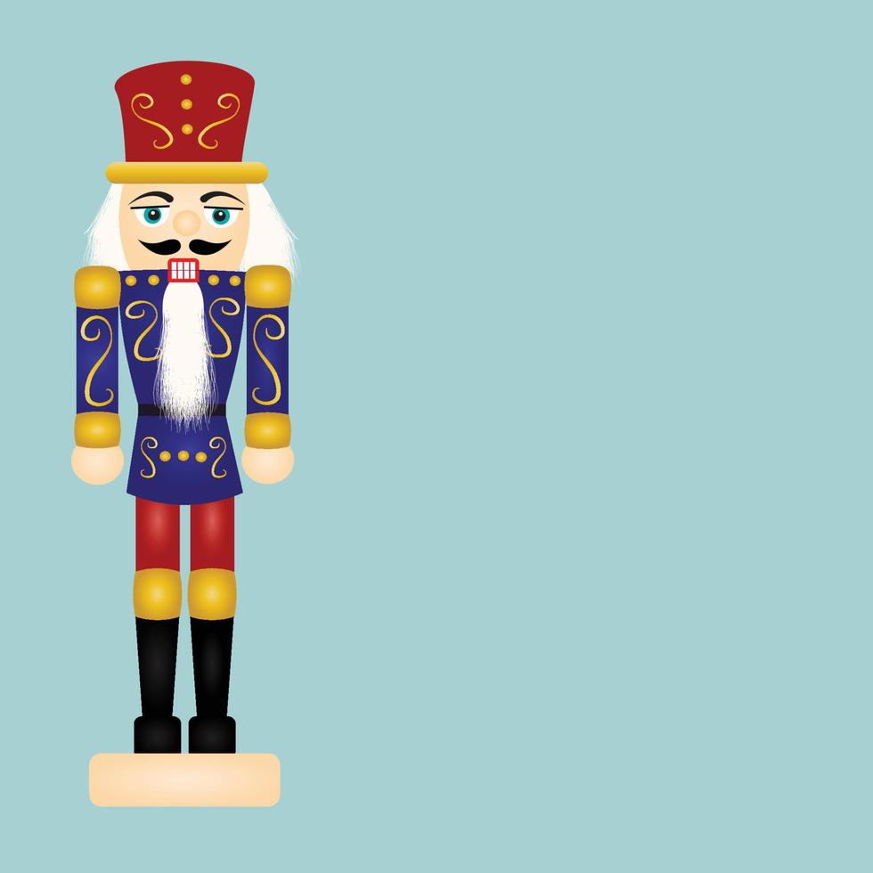 Isolated Christmas Nutcracker Character vector illustration graphic