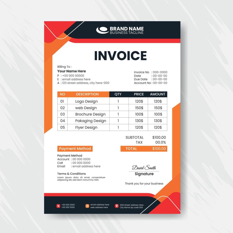 Luxury vacation rental invoice template design 15197774 Vector Art at Luxury vacation rental invoice template design 15197774 Vector Art at