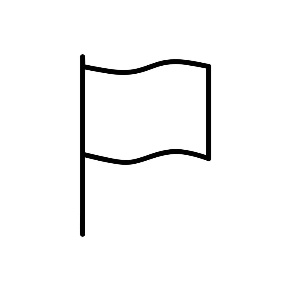 icono de línea de vector de bandera