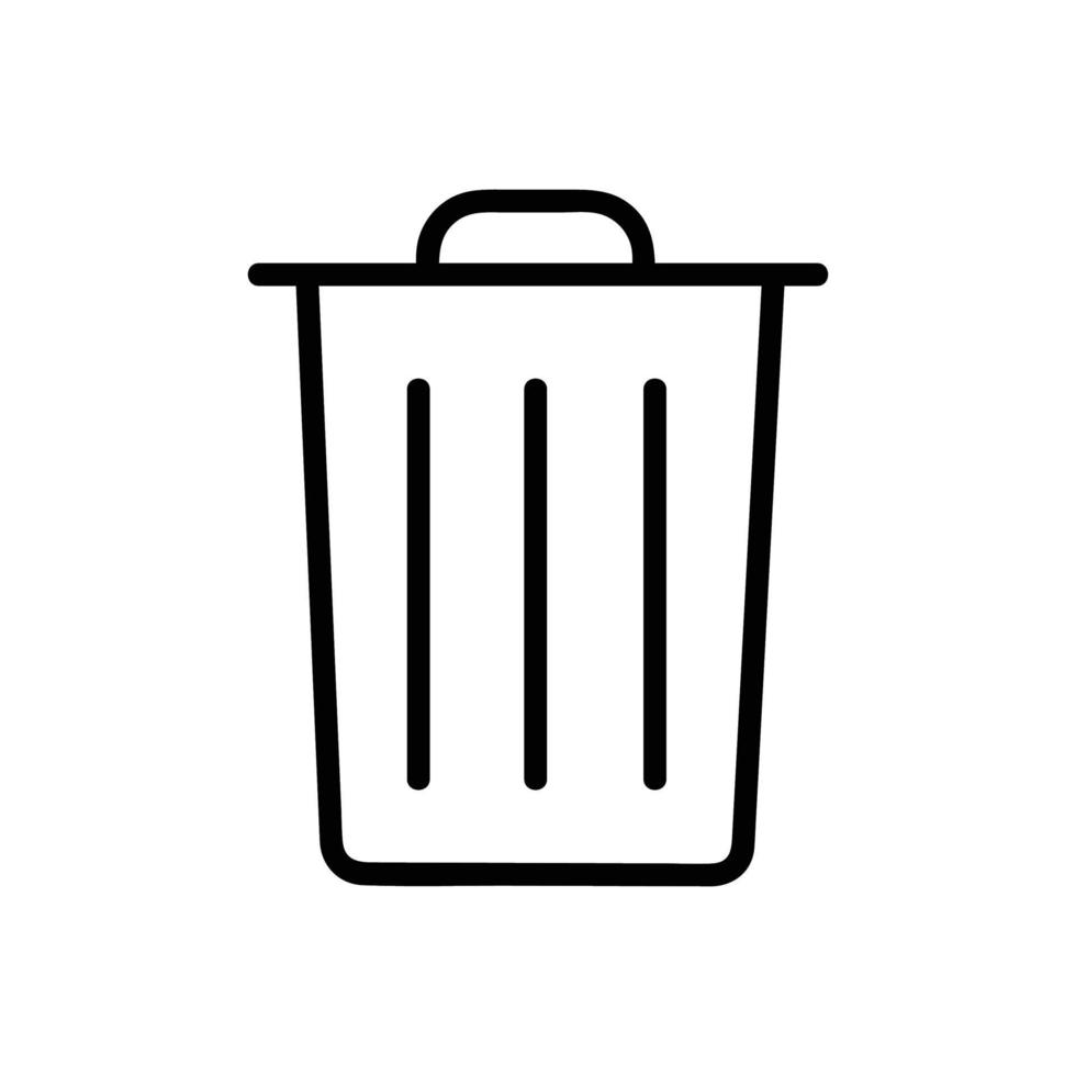 iconos de bote de basura vector