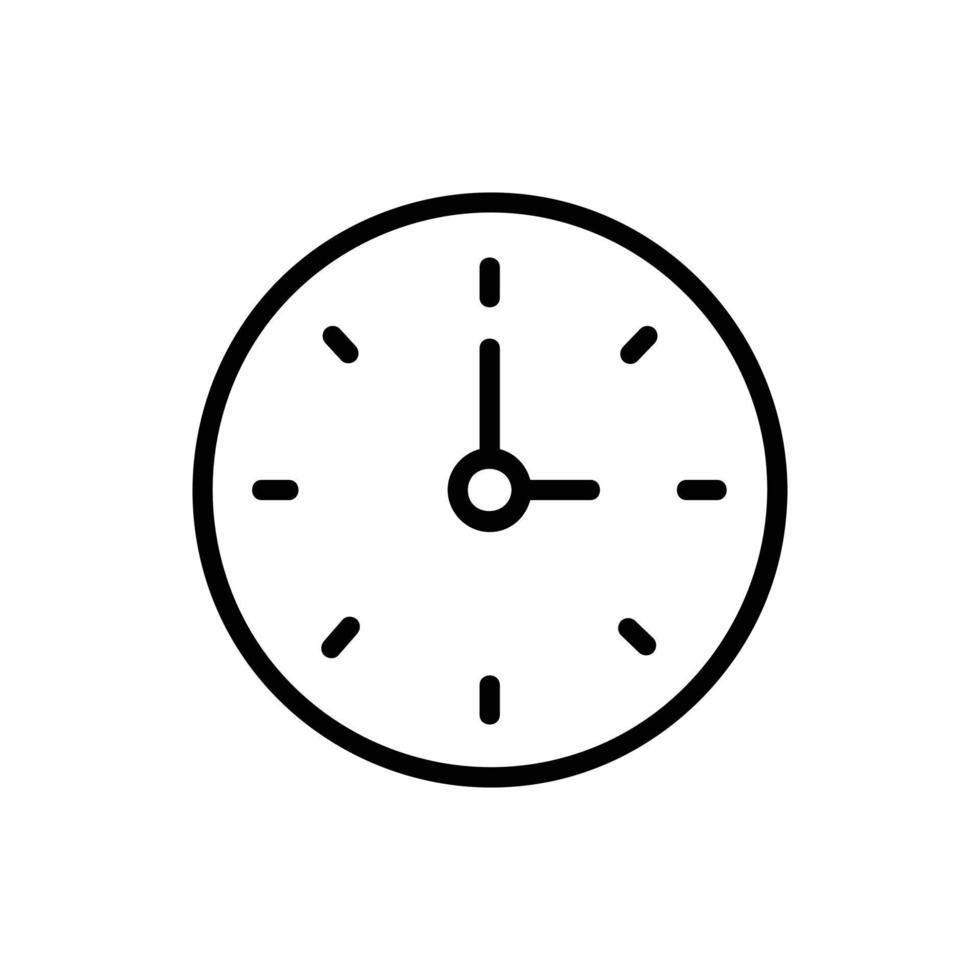 Clock vector icon