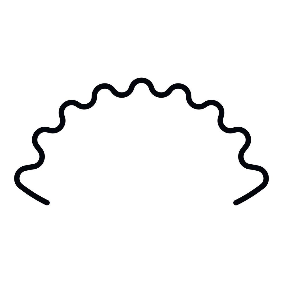 Extender coil icon, outline style vector