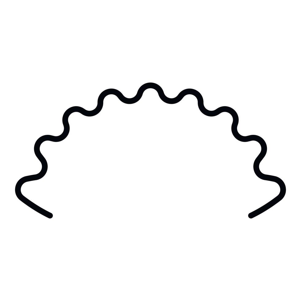 Extender coil icon, outline style vector