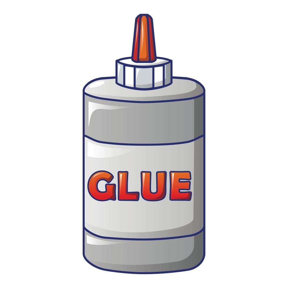 Office glue bottle icon, cartoon style 15198702 Vector Art at Vecteezy
