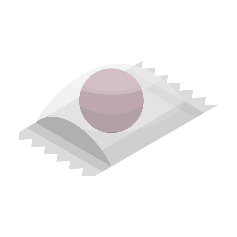 Bubble gum icon, isometric style vector