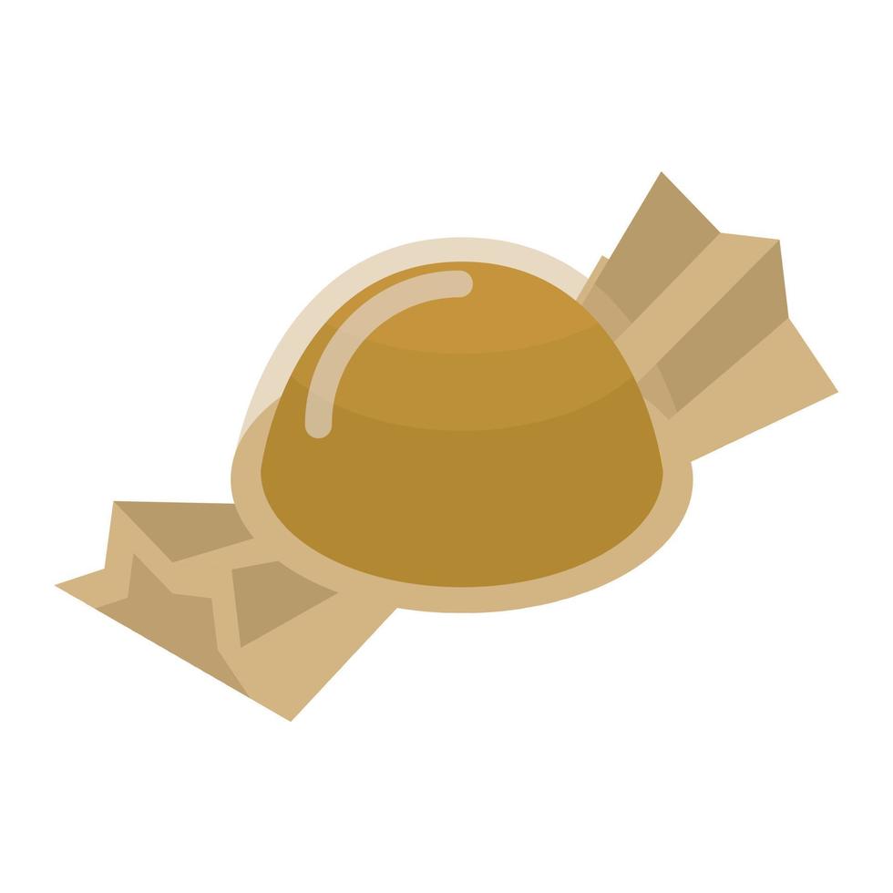 Packed truffle icon, isometric style vector