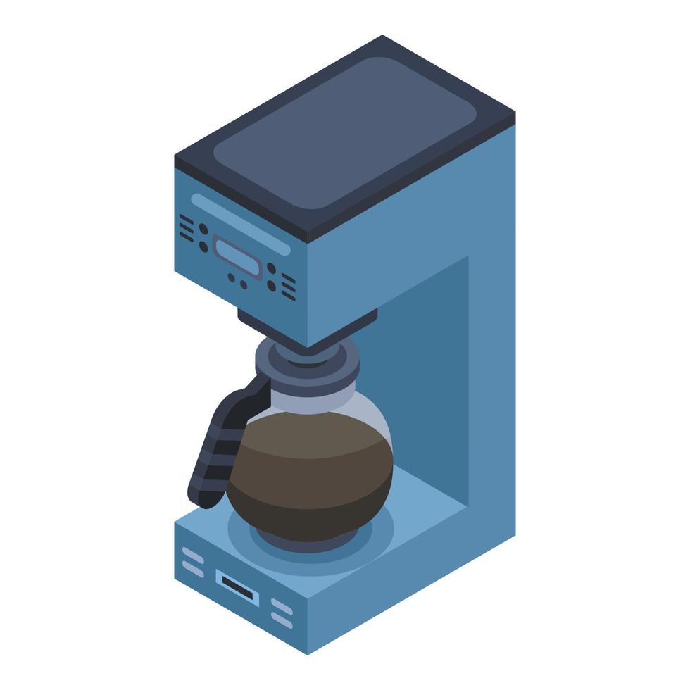 Coffee maker icon, isometric style vector