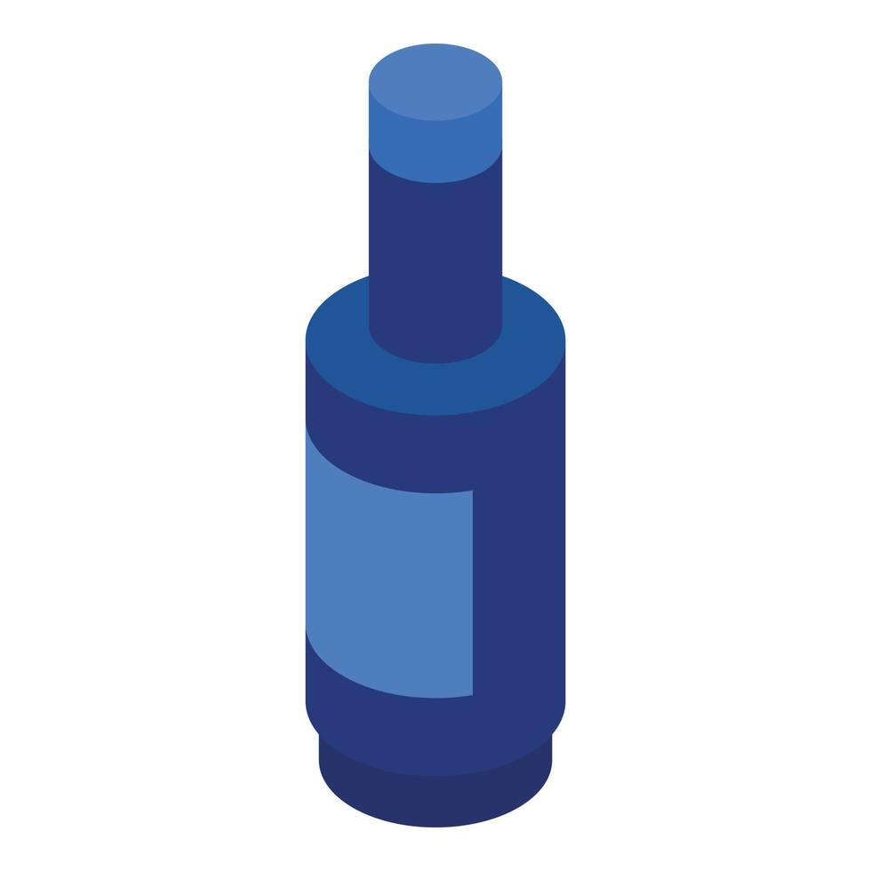 Detergent bottle icon, isometric style vector