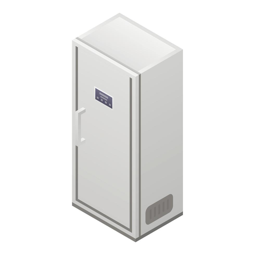 Modern fridge icon, isometric style vector