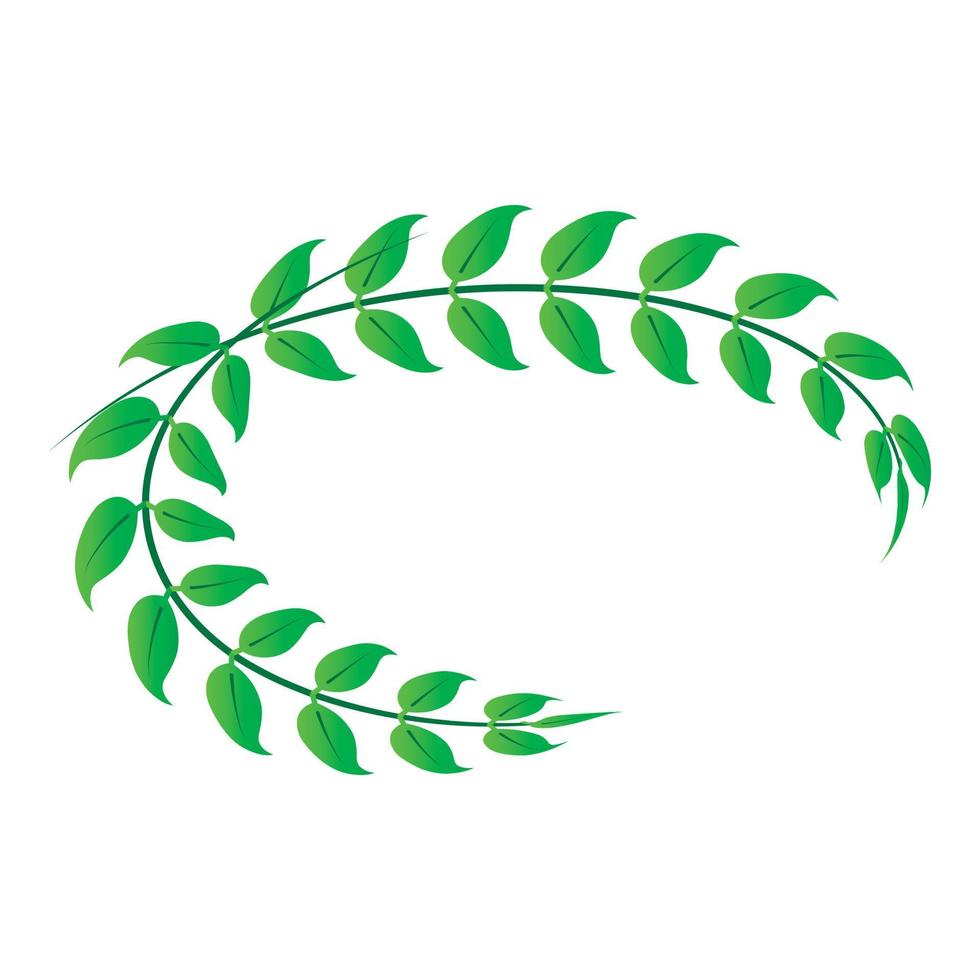 Royal laurel icon, isometric style vector