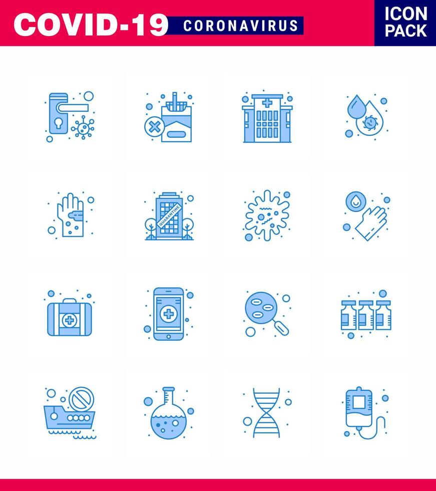 Coronavirus awareness icons 16 Blue icon Corona Virus Flu Related such as dirty platelets building fever blood virus viral coronavirus 2019nov disease Vector Design Elements