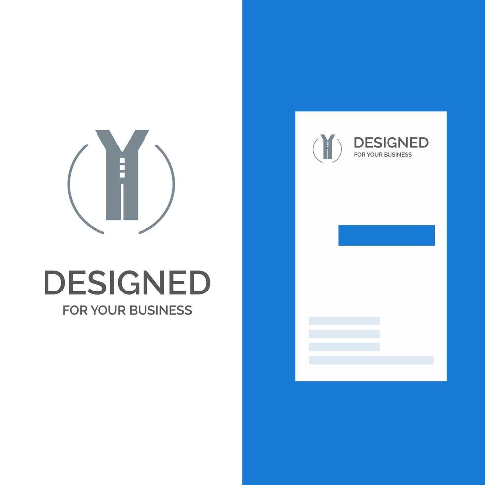 Road Trip Two Way Location Grey Logo Design and Business Card Template vector