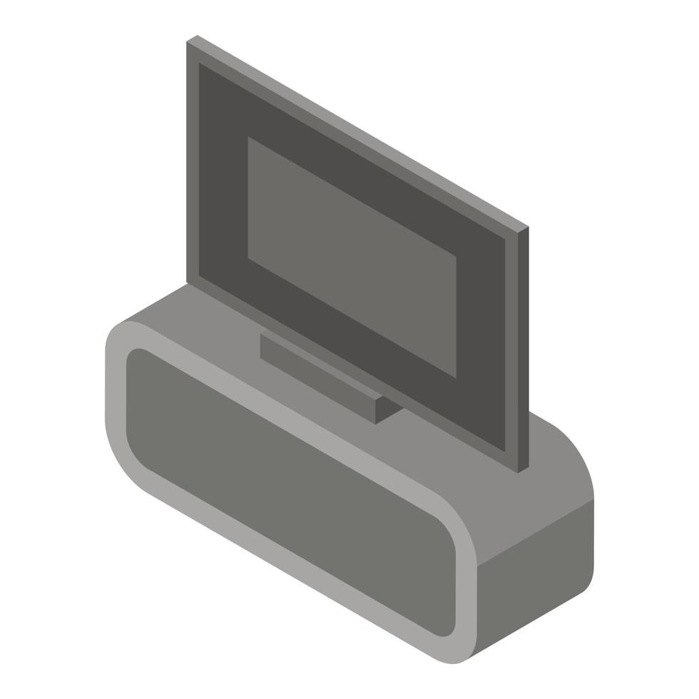 Home tv icon, isometric style vector