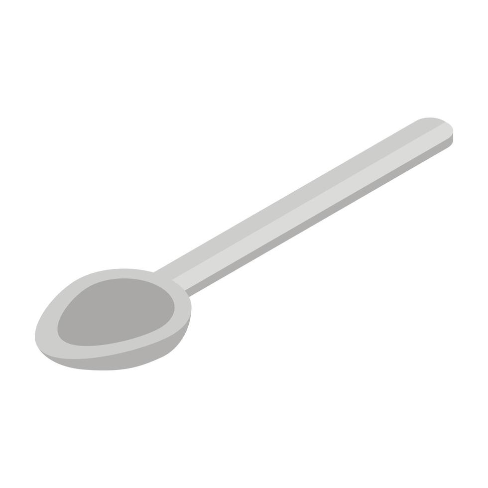Spoon icon, isometric style vector