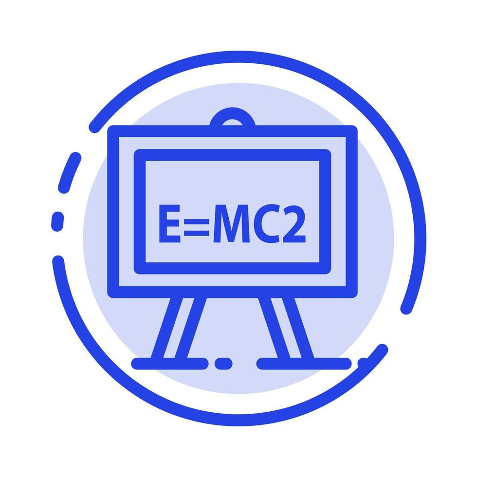 Chemistry Formula Science Science Formula Blue Dotted Line Line Icon vector