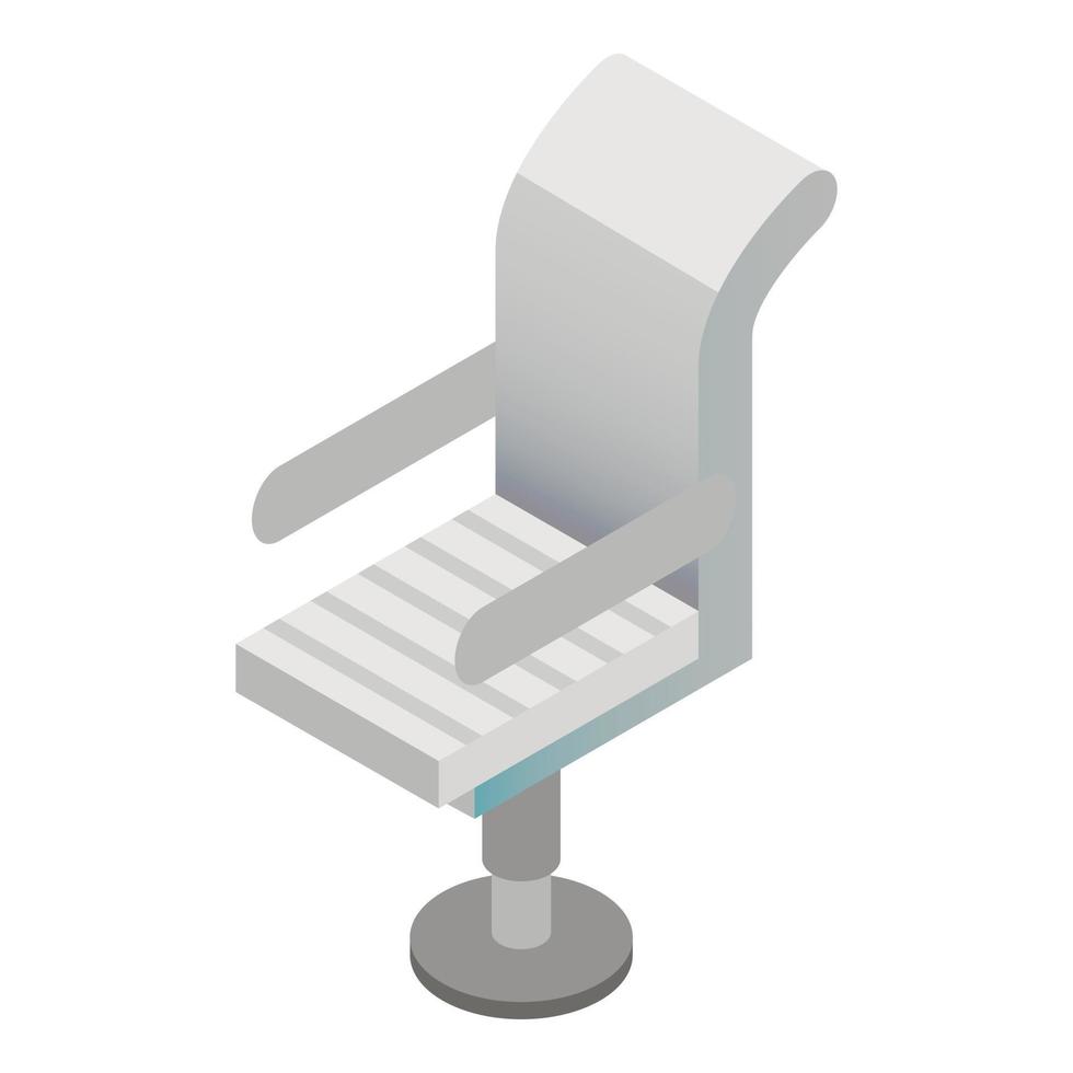 Boss armchair icon, isometric style vector
