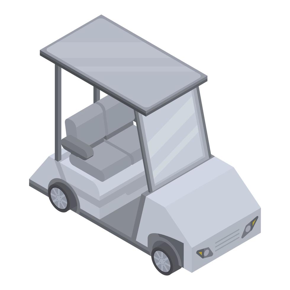 icono de coche de golf, estilo isométrico vector