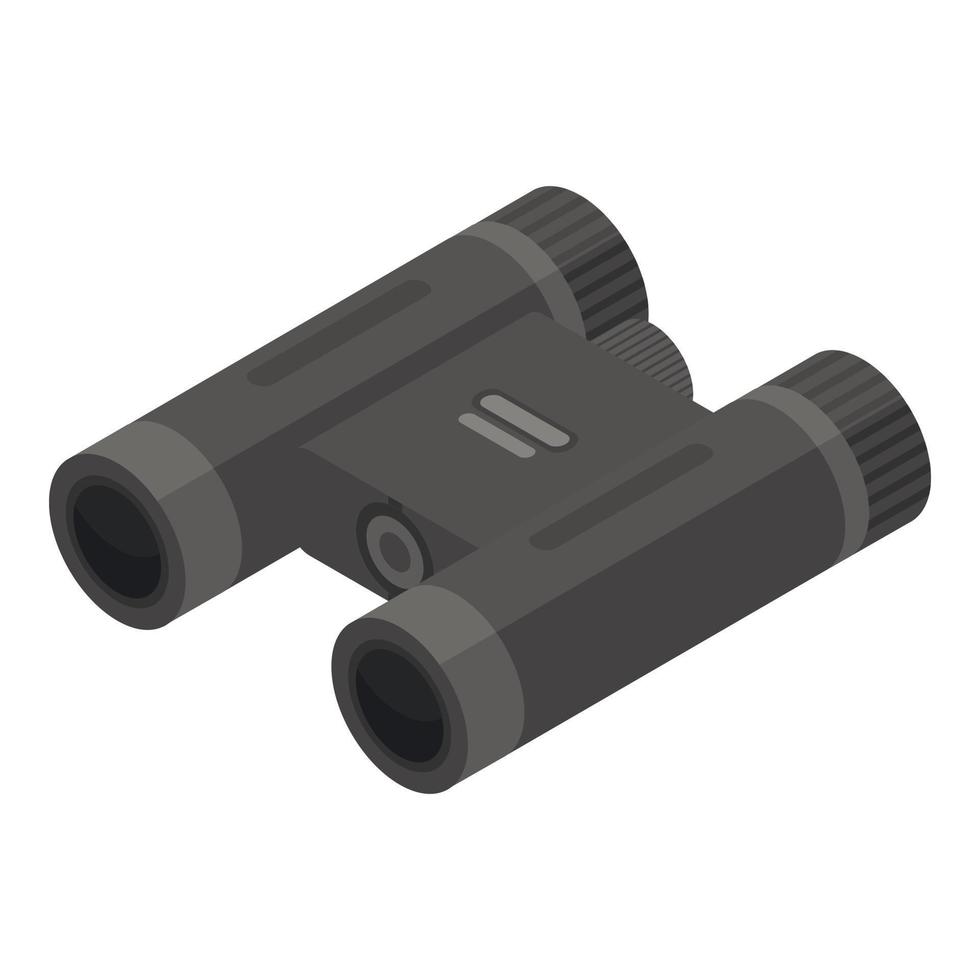 Marine binoculars icon, isometric style vector