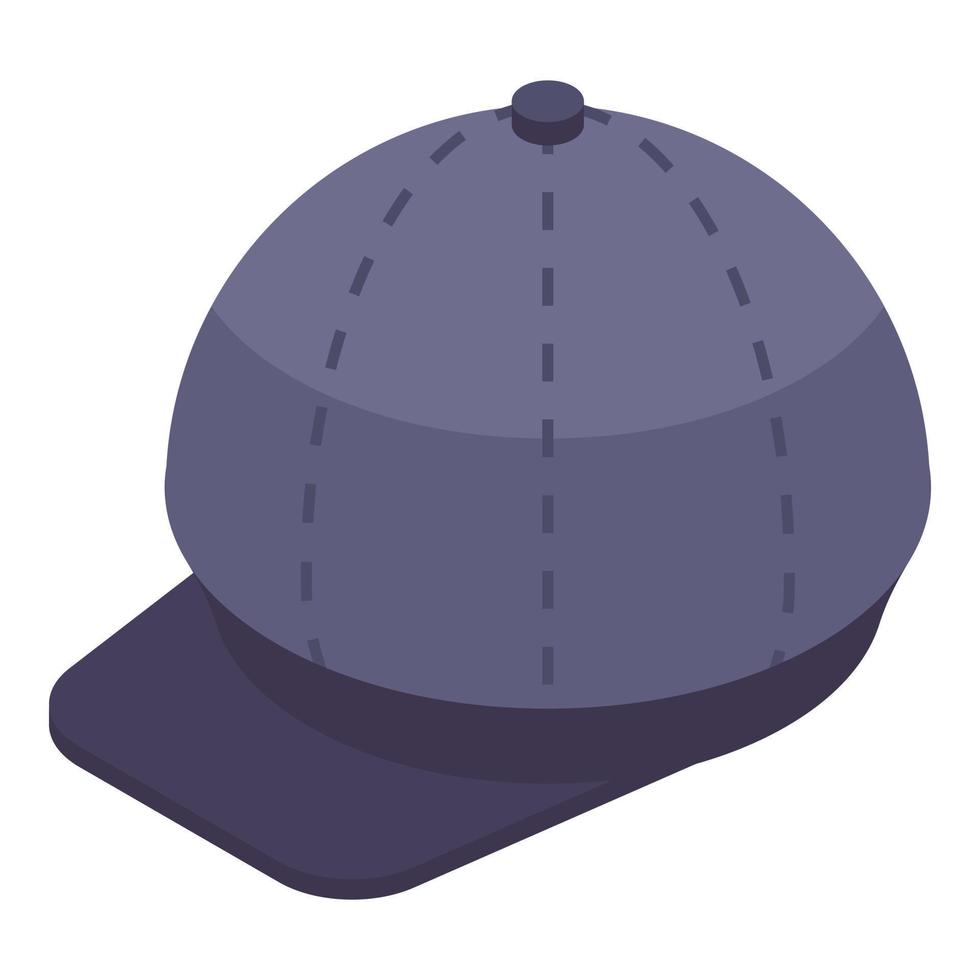 icono de gorra de cartero, estilo isométrico vector