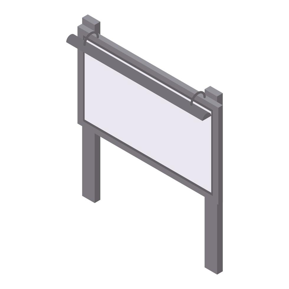 City billboard icon, isometric style vector