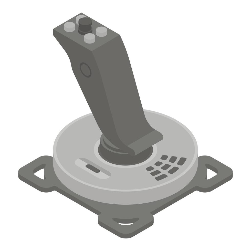 icono de joystick de aire, estilo isométrico vector