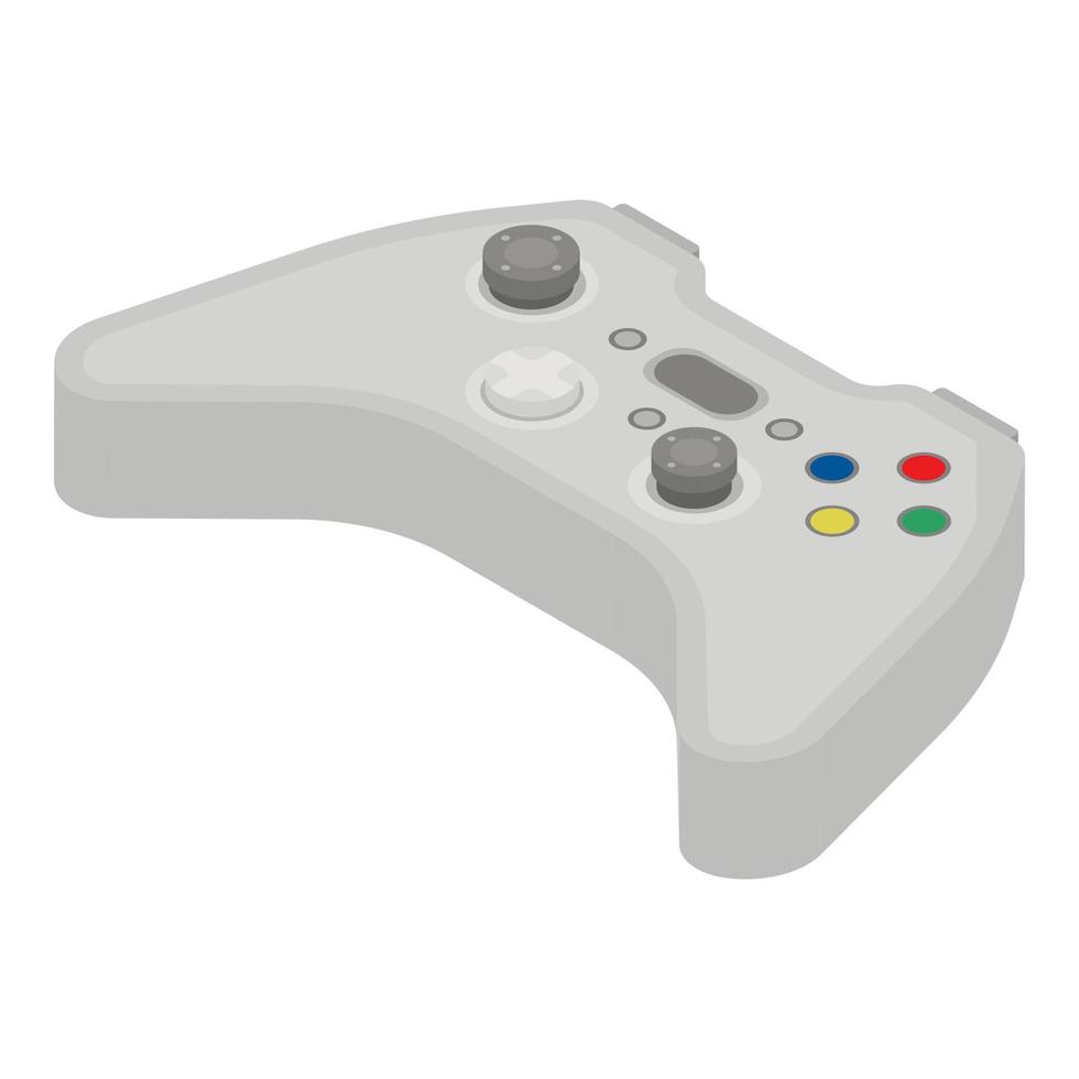 icono de joystick de videojuegos, estilo isométrico vector