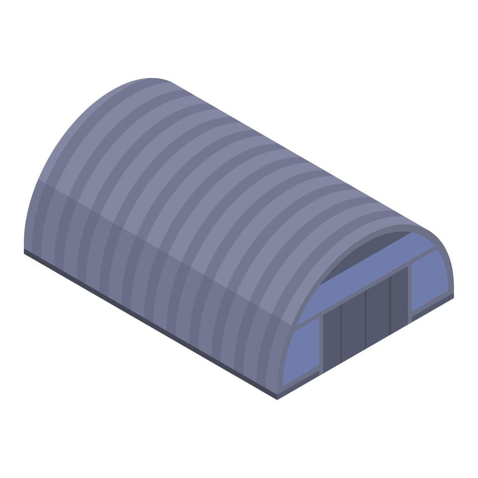 Port hangar icon, isometric style vector