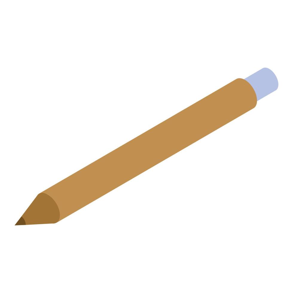 Architect pencil icon, isometric style vector